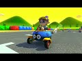 Mario Kart 8 Deluxe: A session of a friend and me racing for 1.5 hours