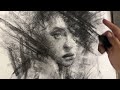 CREATING BEAUTY OUT OF CHAOS (charcoal drawing tutorial and demonstration)