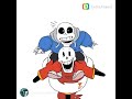Sans and papyrus growing up
