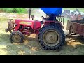 #tractor :- Terex  Backhoe  loading Mud in Mahindra Tractor || Eicher Tractor || Powertrac Tractor