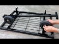 Great idea on how to make an effective shopping cart by a smart craftsman / DIY metal trailer