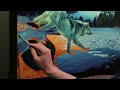 Painting My Connection with Wolves