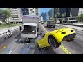 GTA 5 Iron Spiderman No Seatbelt Car Crashes - Long Video #17