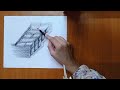 3d illusion drawing of wall😍 | how to draw easy 3d wall # art #trending