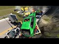 Collapsing Bridge Pileup Car Crashes #8 - BeamNG DRIVE | SmashChan