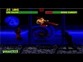 MK2 (Sega Genesis) defeating smoke jade and noob saibot on very hard with double flawless
