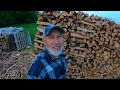 Two FULL cords of FIREWOOD stacked in 5 minutes