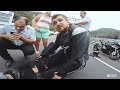 motorcycle hit the guardrail at 180km/h