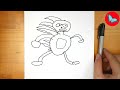 How To Draw Sanic Hedgehog Easy Step by Step