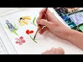 Easiest Way to Paint TEN Flowers with Watercolor!