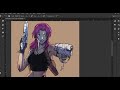 Comic Book Colouring - Revy Black Lagoon