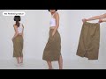 turning old pants into skirts | sew w/ me 🪡🤍