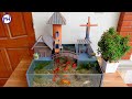 Beautiful miniature countryside  fish tank