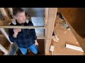 Earth Berm House 38 How to hang drywall on Stairs ceiling by yourself