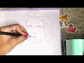 Draw with me📋chill drawing session, castle arts colored pencils unintentional ASMR🥞୭̥°⋰˚