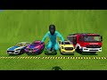 TRANSPORTING PIXAR CARS & FRUITS WITH COLORED & JOHN DEERE vs CLAAS vs TRACTORS - BeamNG.drive #983