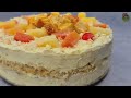 The Perfect  Dessert for Christmas No Bake , No Steam | Fruity De Leche Ice Cream Cake