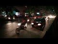 Night Traffic on Indian city road.