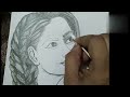 How to make face drawing | Easy  pencil sketch |  Easy steps of  face sketch ❤️