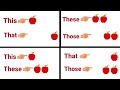 this that these those | english grammar | learning video for kids