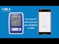 FORA Active Wireless Plus (P30+BT) measuring your blood pressure and pairing your device