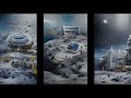 AI Generated Concept Art - Moon Bases vol.3