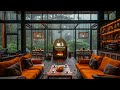 Elegant Autumn Day in Cozy Cafe Ambience ~ Piano Jazz Music & Rain Sounds for Peace & Focus