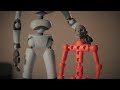 Stickybones and ModiBot meet for the first time | Stop-motion Animation
