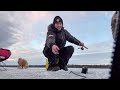 First ice stock trout fishing on Barbe Lake
