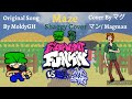 Maze Shaggy Cover (By マグマン / Magman) - FNF Dave & Bambi Extra Keys Addon OST