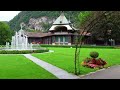 Interlaken: Walking Through One of the Most Beautiful Towns of Switzerland II in 4K on a Sunny Day