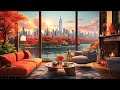 New York Coffee Shop Ambience ☕ Smooth Jazz Music - Relaxing Bossa Nova Jazz for Studying, Working