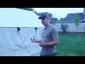 Setting Up a White Duck Wall Tent + NO BUGS EASY  FLOOR MODIFICATION