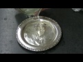 Method for quickly tarnishing silver