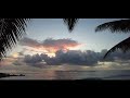 Relax on the beach in Seychelles with a beautiful sunset  4k