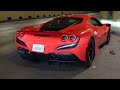 Gintani Ferrari F8 sound in tunnel! [4k] HEADPHONE USERS BEWARE!!!!