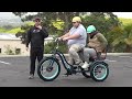 Electric Rickshaw that can carry over 600lbs! Electric Tricycle with Seat is Great for 500lb Riders