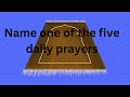 Say it first game!| muslim quiz|