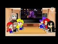 los missing childrens+Abby afton reaccionan a purple girl song