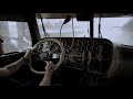 ASMR TRUCKING: HAULING HEAVY THROUGH THE RAIN