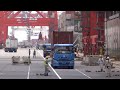 ガントリークレーンの作業を撮影してみた Gantry crane working in Tokyo