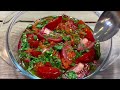 The most delicious tomato appetizer ever! Magic salad🪄 so easy and fast😱