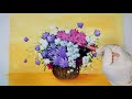 Easy Flower Painting for Beginners /Acrylic Painting / Flower Basket / Ree Art