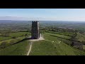 A DJI Mini 2 Flight of Glastonbury Tor