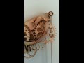 Wooden mechanical clock in action!!