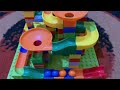 relaxing satisfying video ❤️ satisfying building blocks marble run ASMR ❤️ ASMR blocks