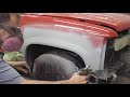 Block Sanding Concave/Convex Body Lines & Fixing Low Spots