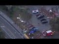 Massive tree comes down on cars at Calabasas H.S.; one person taken to hospital