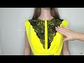 ✅I TAKE BEAUTIFUL LACE AND FABRIC | Few people know this secret | Neckline Design