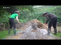 Building Truck House With Concrete Pillars And Roofing - Garage Sure To Avoid Storms